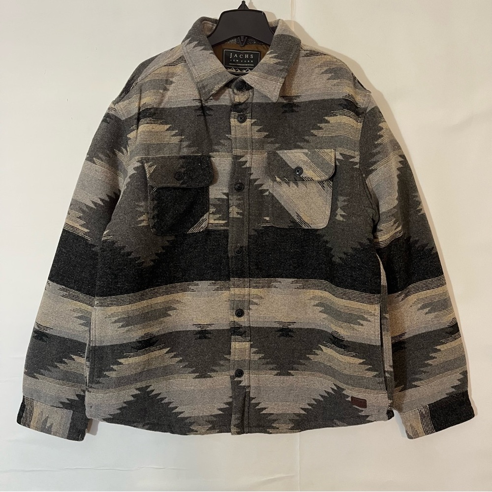 Men’s Jachs New York Fleece Sherpa Lined Button Up Jacket Size L New with Tags